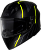 IXS 217 2.0,  full face helmet,  color: Matt Black/Grey/Neon-Yellow,  size: XS