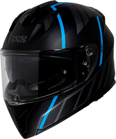 IXS 217 2.0,  integral helmet,  color: Matt Black/Grey/Turquoise,  size: M
