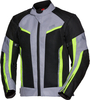 IXS Ashton Air,  textile jacket,  color: Black/Grey/Yellow,  size: S