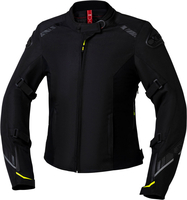 IXS Carbon-ST,  textile jacket waterproof women,  color: Black,  size: S