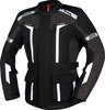 IXS Evans 2.0,  textile jacket waterproof,  color: Black/Dark Grey/White,  size: L