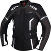 IXS Evans-ST 2.0,  textile jacket waterproof women,  color: Black/Dark Grey/White,  size: XL