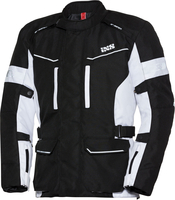IXS Evans ST,  textile jacket,  color: Black/White,  size: 4XL