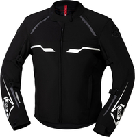 IXS Hexalon-ST,  textile jacket waterproof,  color: Black/White,  size: 4XL