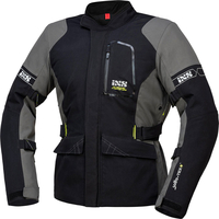 IXS Laminat-ST-Plus,  textile jacket waterproof,  color: Black/Grey,  size: Short 3XL