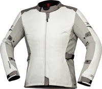 IXS Lane ST-Plus,  textile jacket waterproof women,  color: Beige/Grey/Brown,  size: XXL