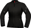 IXS Lane ST-Plus,  textile jacket waterproof women,  color: Black,  size: L