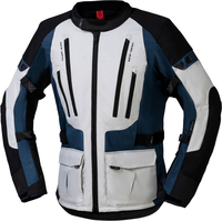 IXS Lennik-ST,  textile jacket waterproof,  color: Light Grey/Blue/Black,  size: 3XL