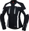 IXS Pacora-ST,  textile jacket waterproof women,  color: Black/White,  size: S