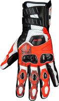IXS RS-200 3.0,  gloves,  color: Black/White/Neon-Red,  size: XL