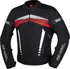 IXS RS-400 3.0,  textile jacket waterproof,  color: Black/White/Red,  size: S