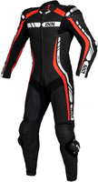 IXS RS-800 1.0,  leather suit 1pcs.,  color: Black/Red/White,  size: 106