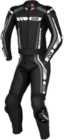 IXS Sport RS-800 1.0,  leather suit 2pcs.,  color: Black/Grey/White,  size: 52