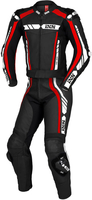IXS Sport RS-800 1.0,  leather suit 2pcs.,  color: Black/Red/White,  size: 60