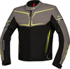 IXS TS-Pro ST-Plus,  textile jacket waterproof,  color: Black/Grey/Neon-Yellow,  size: XL