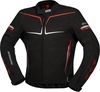 IXS TS-Pro ST-Plus,  textile jacket waterproof,  color: Black/Red/White,  size: L