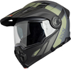 IXS Venture 1.0,  flip up helmet,  color: Matt Grey/Black/Olive,  size: XS