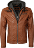 JCC Lamb Nappa,  leather jacket,  color: Brown,  size: 52