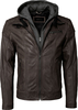 JCC Lamb Nappa,  leather jacket,  color: Dark Brown,  size: 48