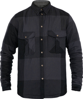 John Doe Motoshirt Big Block,  shirt/textile jacket,  color: Grey/Black,  size: S