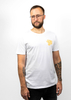 John Doe Tiger,  t-shirt,  color: White/Yellow,  size: M