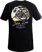 John Doe Wave,  t-shirt,  color: Black/White/Purple,  size: L