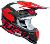 Just1 J18-F Hexa,  motocross helmet,  color: Matt Red/Black/White,  size: S