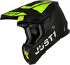 Just1 J22 Adrenaline,  motocross helmet,  color: Matt Black/Neon-Yellow/White,  size: XL