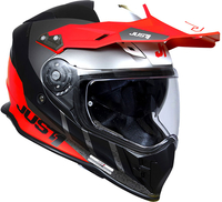 Just1 J34 Adventure Pro Outerspace,  adventure helmet,  color: Black/Grey/Red/White,  size: M