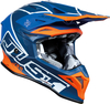 Just1 J39 Thruster,  cross helmet,  color: Dark Blue/Orange/White,  size: S