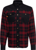 King Kerosin Motor Gear - Flannell,  shirt/textile jacket,  color: Black/Red,  size: L