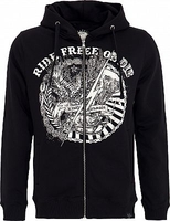 King Kerosin Ride Free Or Die,  zip hoodie