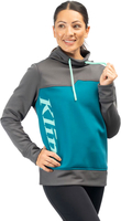 Klim Accelerate,  functional pullover women,  color: Dark Grey/Petrol,  size: L