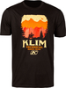 Klim Badlands,  t-shirt,  color: Black/Yellow/Orange/Red,  size: XL