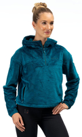 Klim Cascade 1/4 Zip Crop,  hoodie women,  color: Petrol,  size: XL