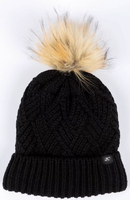 Klim Chevron Pom,  beanie women,  color: Black,  size: One Size
