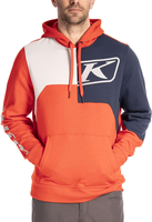Klim Cliff Hanger,  hoodie,  color: Neon-Red/Dark Blue/White,  size: M