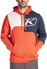 Klim Cliff Hanger,  hoodie,  color: Neon-Red/Dark Blue/White,  size: XL