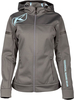 Klim Evolution Hoodie,  textile jacket women,  color: Grey/Light Blue,  size: XL