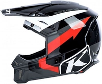 Klim F3 S17 Red Lightning,  cross helmet