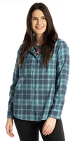 Klim Ginny Mountain,  hooded shirt women,  color: Light Blue/Dark Blue,  size: S