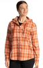 Klim Ginny Mountain,  hooded shirt women,  color: Orange/Beige,  size: XL