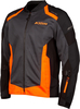 Klim Induction,  textile jacket,  color: Black/Dark Grey/Orange,  size: L