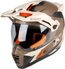 Klim Krios Pro Charger,  adventure helmet,  color: Matt Brown/Beige/Grey,  size: 3XL