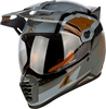 Klim Krios Pro Rally,  adventure helmet,  color: Light Grey/Grey/Black/Bronze,  size: 3XL