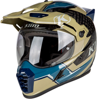 Klim Krios Pro Ventura,  enduro helmet,  color: Black/Olive/Blue,  size: S