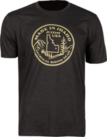 Klim Made In Idaho,  t-shirt,  color: Black/Gold,  size: L