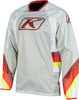 Klim Mojave,  jersey,  color: Light Grey/Red/Neon-Yellow,  size: S