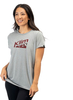 Klim Mountain Peak,  t-shirt women,  color: Light Grey/Dark Red,  size: XL