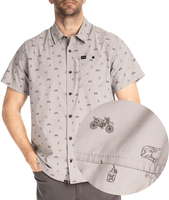 Klim Rambler,  shirt shortsleeve,  color: Light Grey/Black,  size: M
